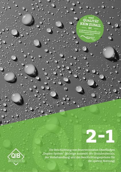 Beschichtung von feuerverzinkten Material