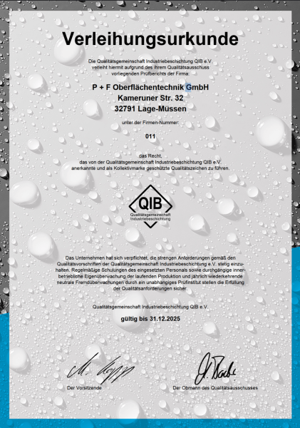 Verbesserung des Korrosionsschutzes